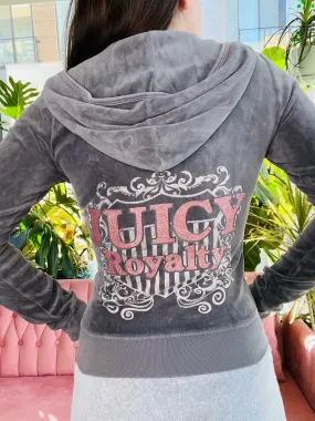Y2K Vintage Juicy Couture Royalty Zip Hoodie